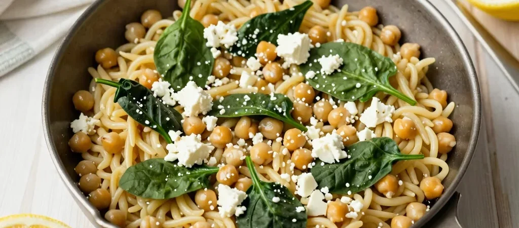 Lemon Chickpea Orzo for a Busy Night
