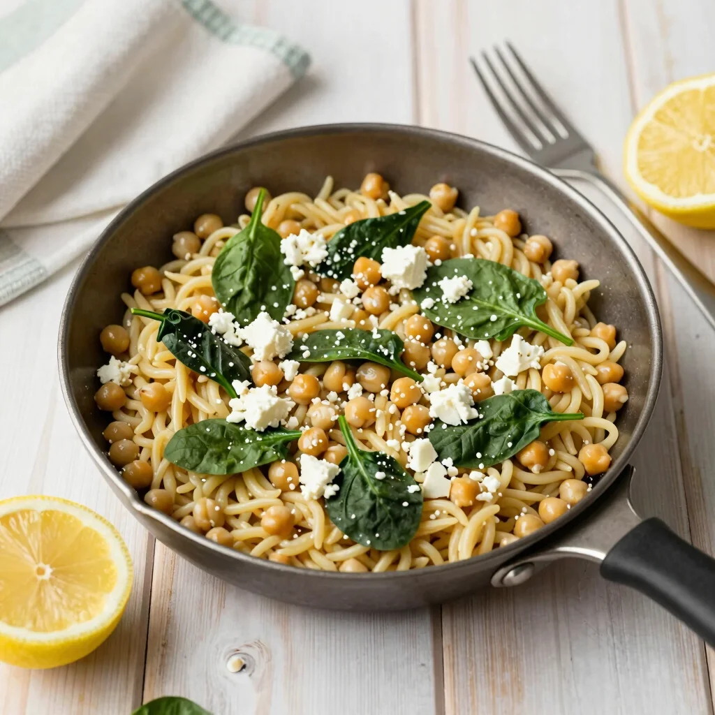 Lemon Chickpea Orzo for a Busy Night
