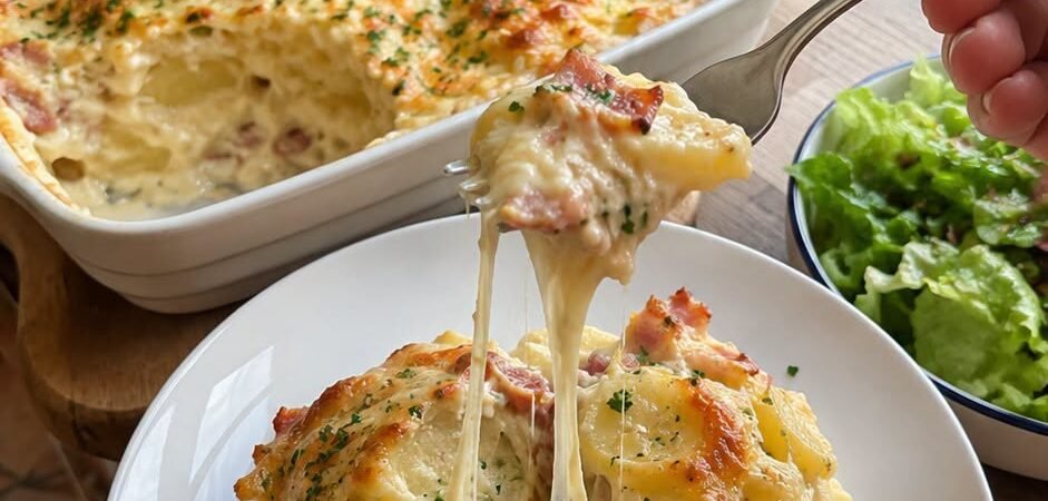 Potato and Camembert Gratin