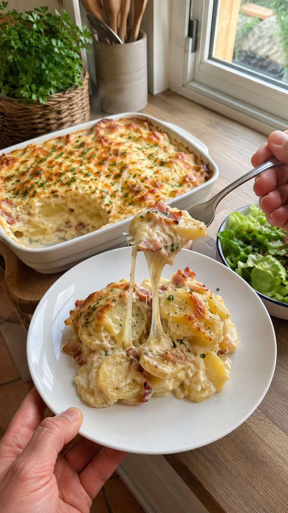 Potato and Camembert Gratin